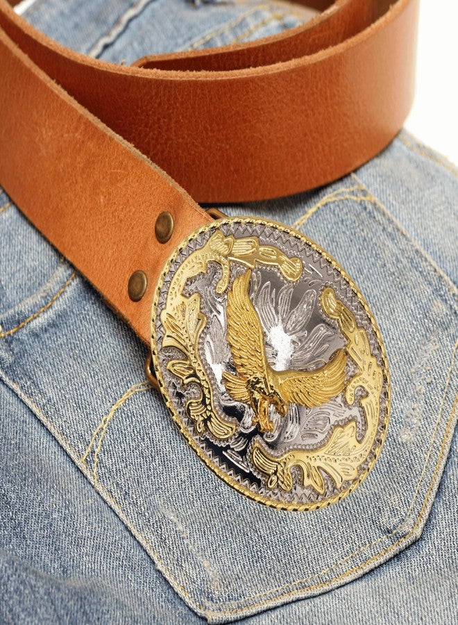 WMG Eagle Flying Soaring Rodeo Western Gold Tone Belt Buckle - Image 5
